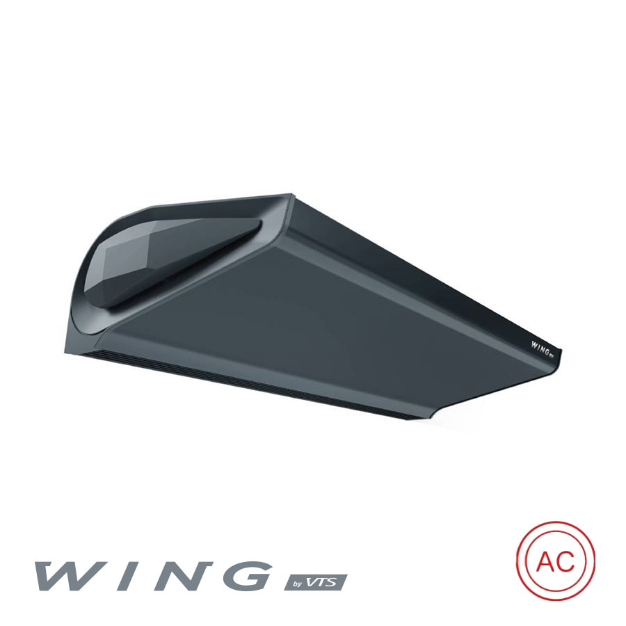 Въздушна завеса WING E100 AC с 3-скоростен вентилатор, цвят антрацитно сиво (RAL 7016)