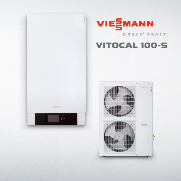 Viessmann, термопомпа Vitocal 100-S AWB-M-E-AC 101.A, 12kW/10kW от./охл., 230V