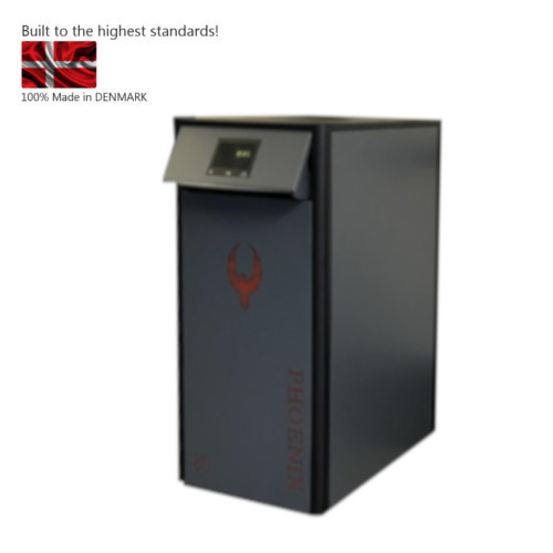 NBE, пелетен котел Phoenix 50 с горелка, сензор за обр. нал. и вент. за димни газове (*)