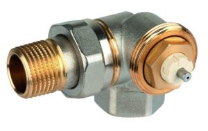 Honeywell, терм. рад. вентил двойно ъглов десен @A