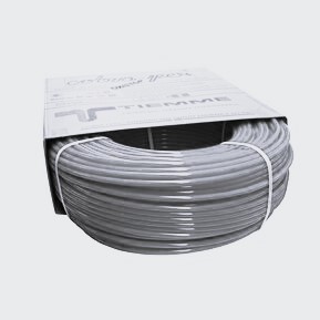 Tiemme, тръба PE-XB 16×2 с кислородна бариера, RAL3020, на рула 600м