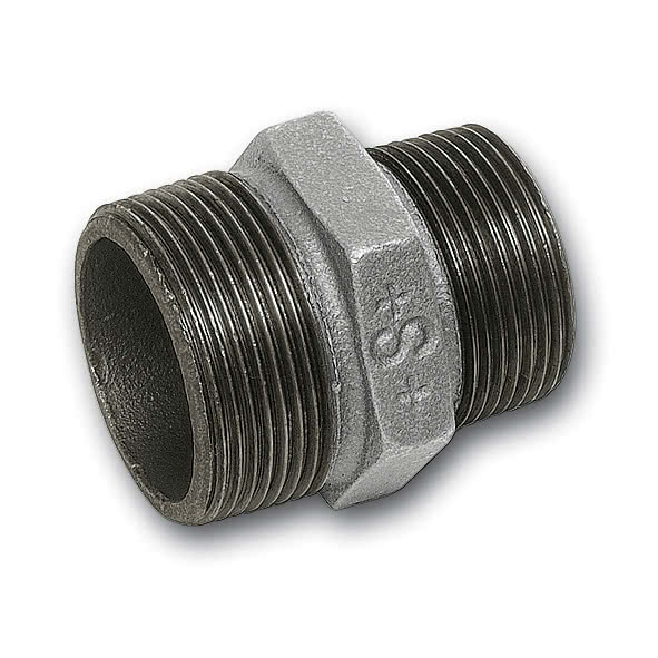 Sanha, поцинкован нипел-намалител 11/4″х1/2″