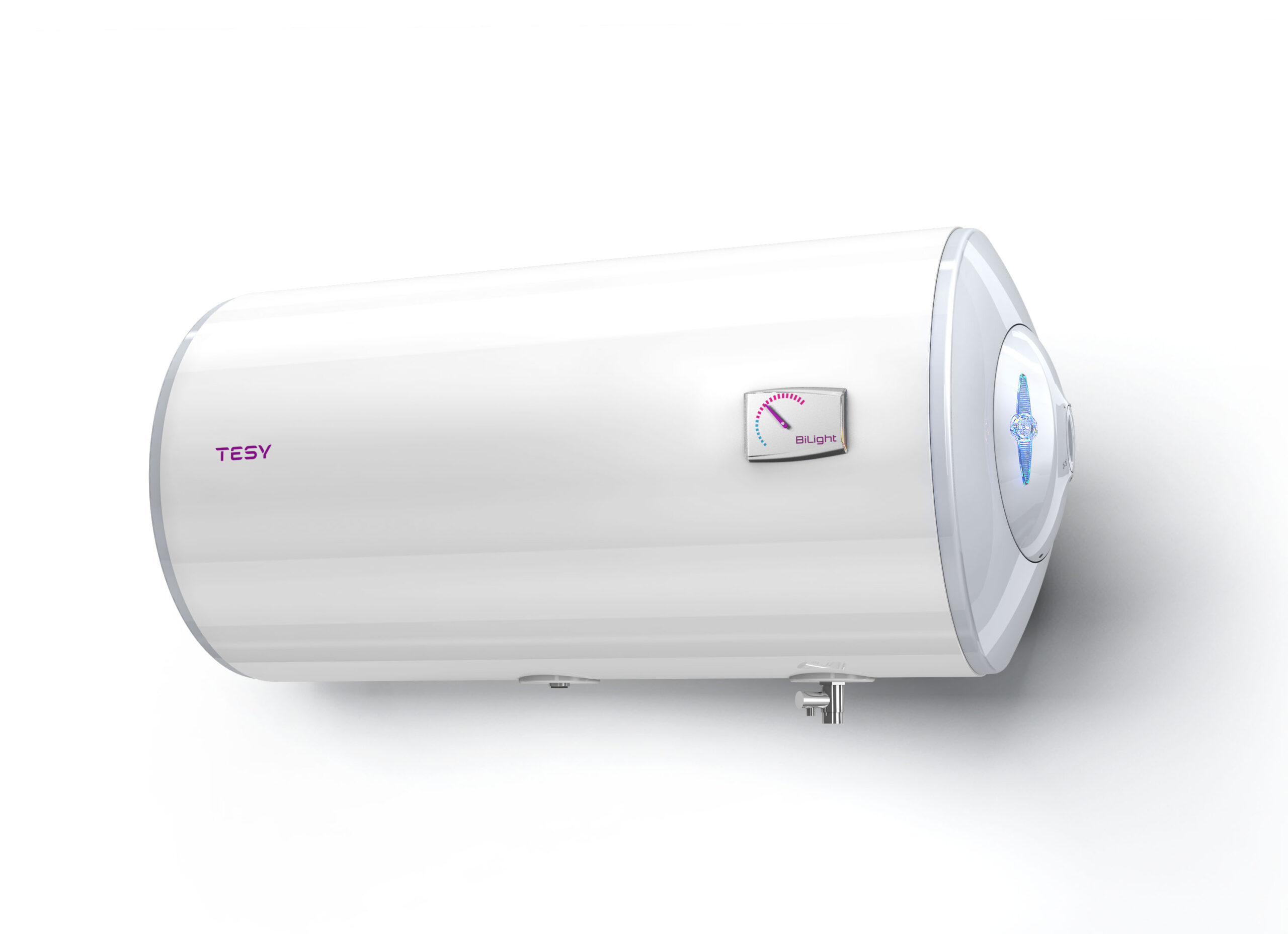 TESY, електр. бойлер BiLight 50л, 2 kW, емайл,  хоризонтален лява ел.част