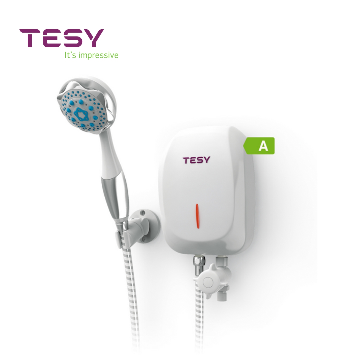 TESY, проточен бойлер 7 kW за баня с душ
