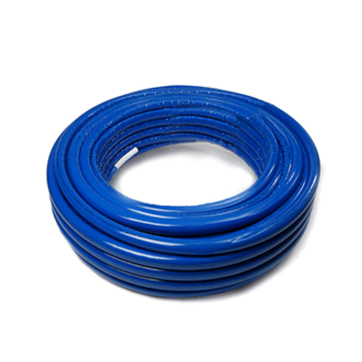 Plastica Alfa, многослойна тръба PEX-AL-PEX 16×2, в изолация, на рула 100 м, синя @А
