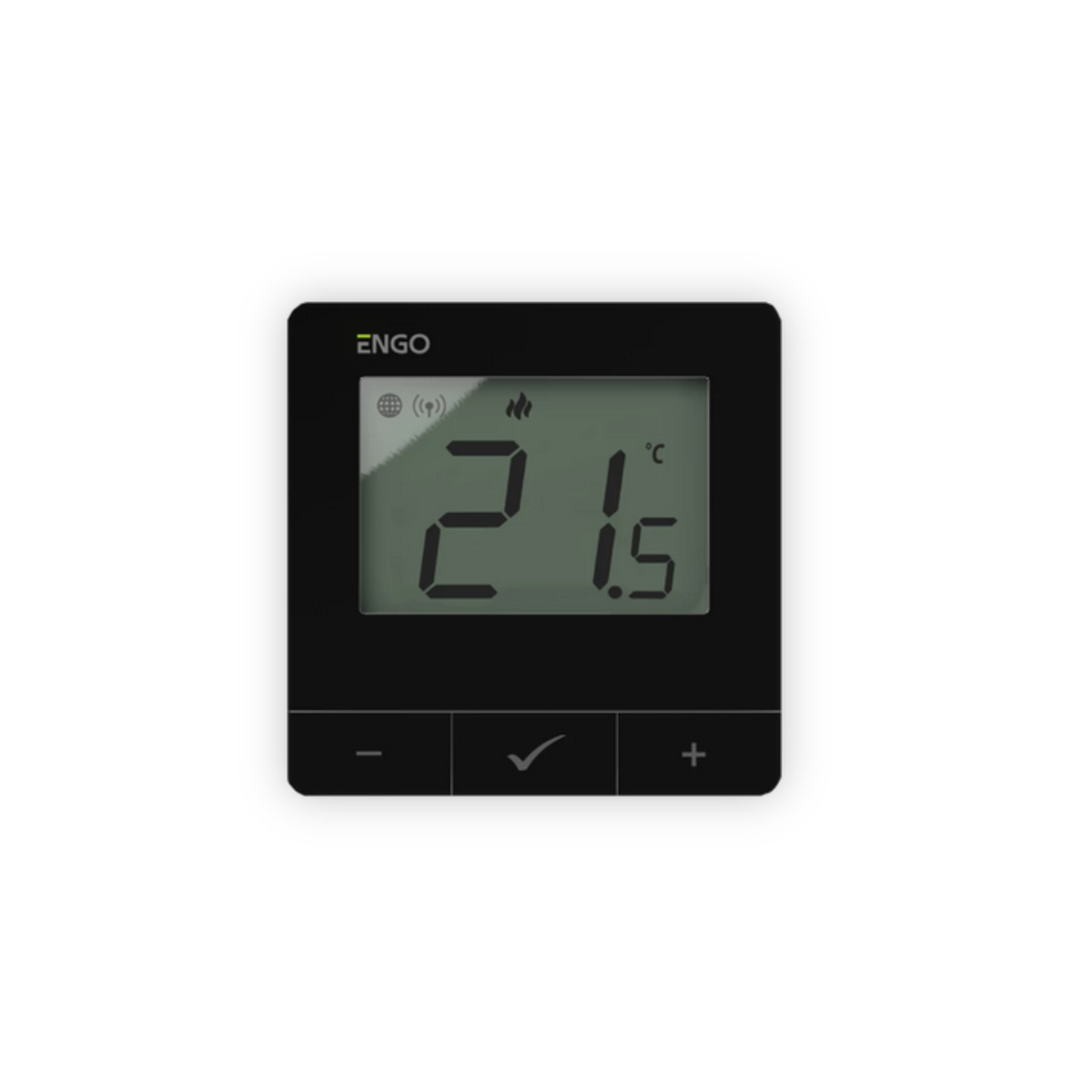 ENGO, жичен цифров термостат  Smart със ZigBee комуникация, черен