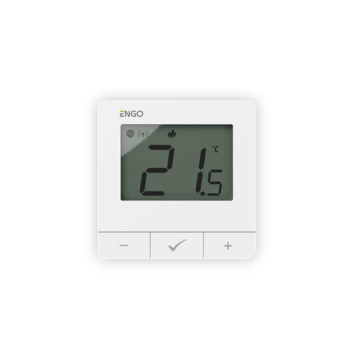 ENGO, жичен цифров термостат  Smart със ZigBee комуникация, бял