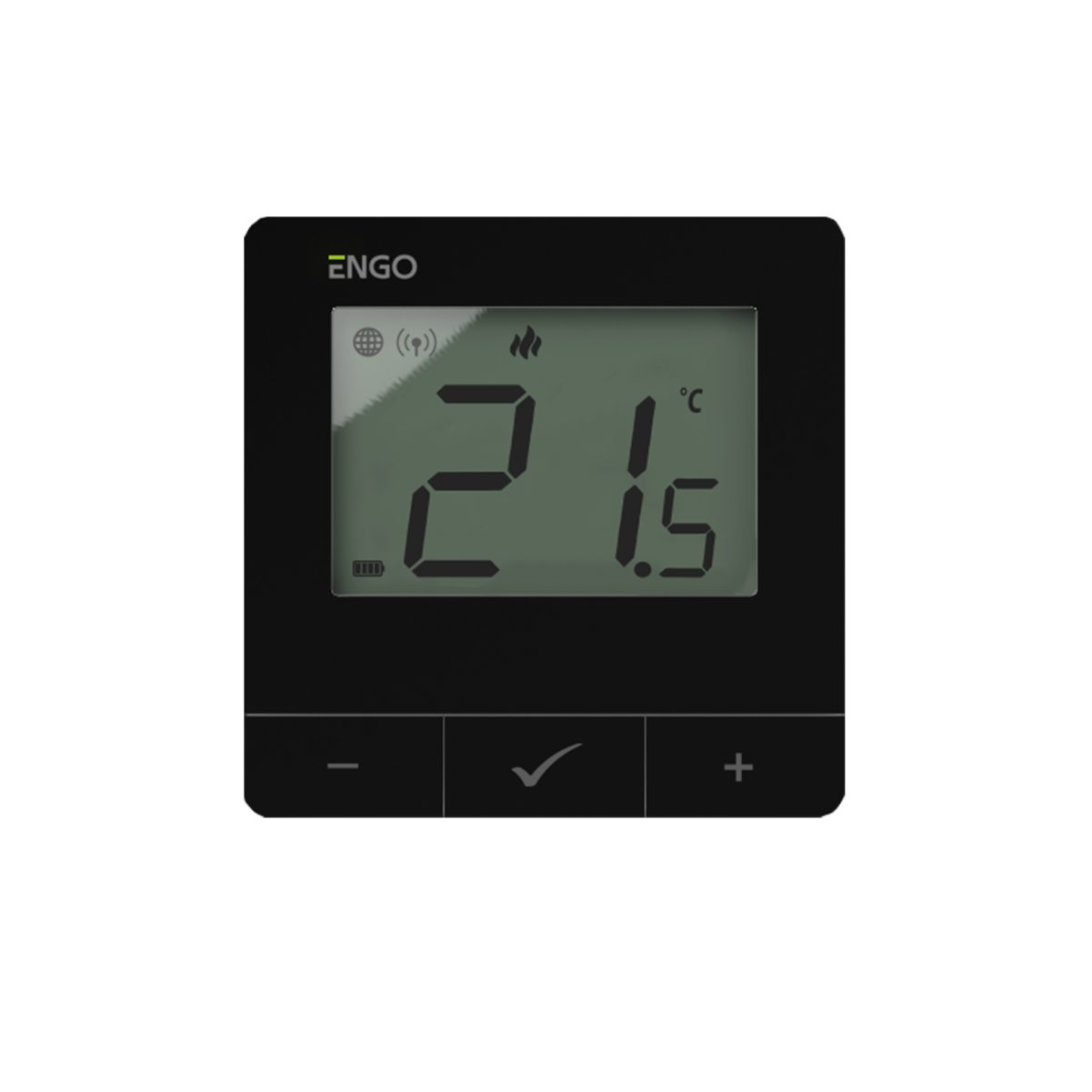 ENGO, безжичен цифров термостат  Smart със ZigBee комуникация, черен 2хАА