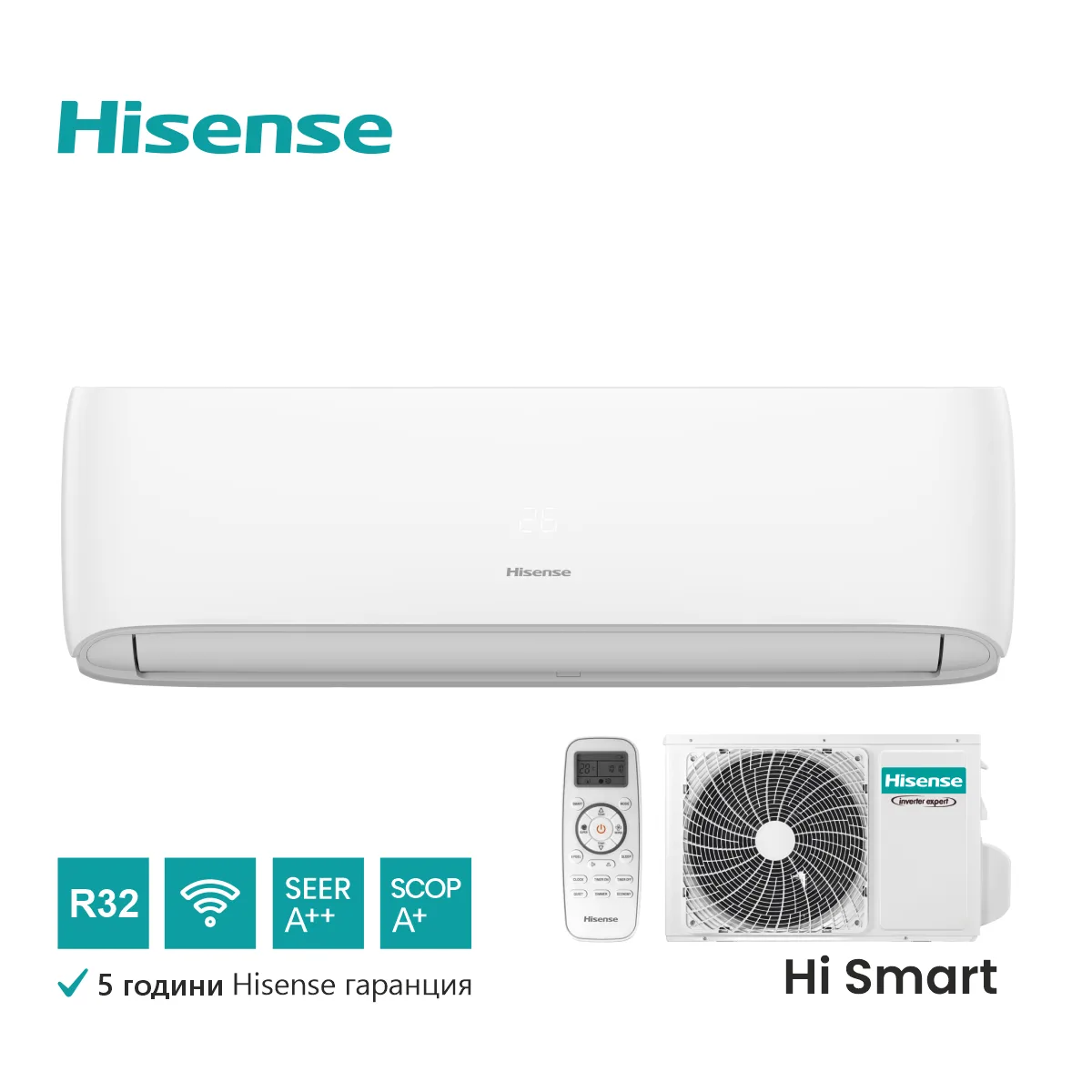 Hisense, инверторен климатик HI-Smart 24000 BTU (*)