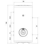 Комбиниран подово стоящ бойлер за термопомпени системи Tedan Combi Term Inox 200 литра, една серпентина, Неръждаем, 6 kW - Image 2