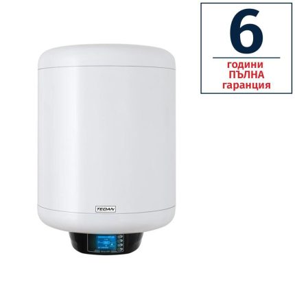 Електрически бойлер TEDAN Sirius Pro Wi-Fi 80 литра, бял, вертикален, 2 kW