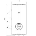 Електрически подово стоящ бойлер Tedan Standard Pro Inox 500 литра, Неръждаем, 6 kW - Image 2