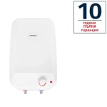 Електрически малолитражен бойлер TEDAN Mini Pro Inox 10 литра, над мивка, неръждаем, 2 kW