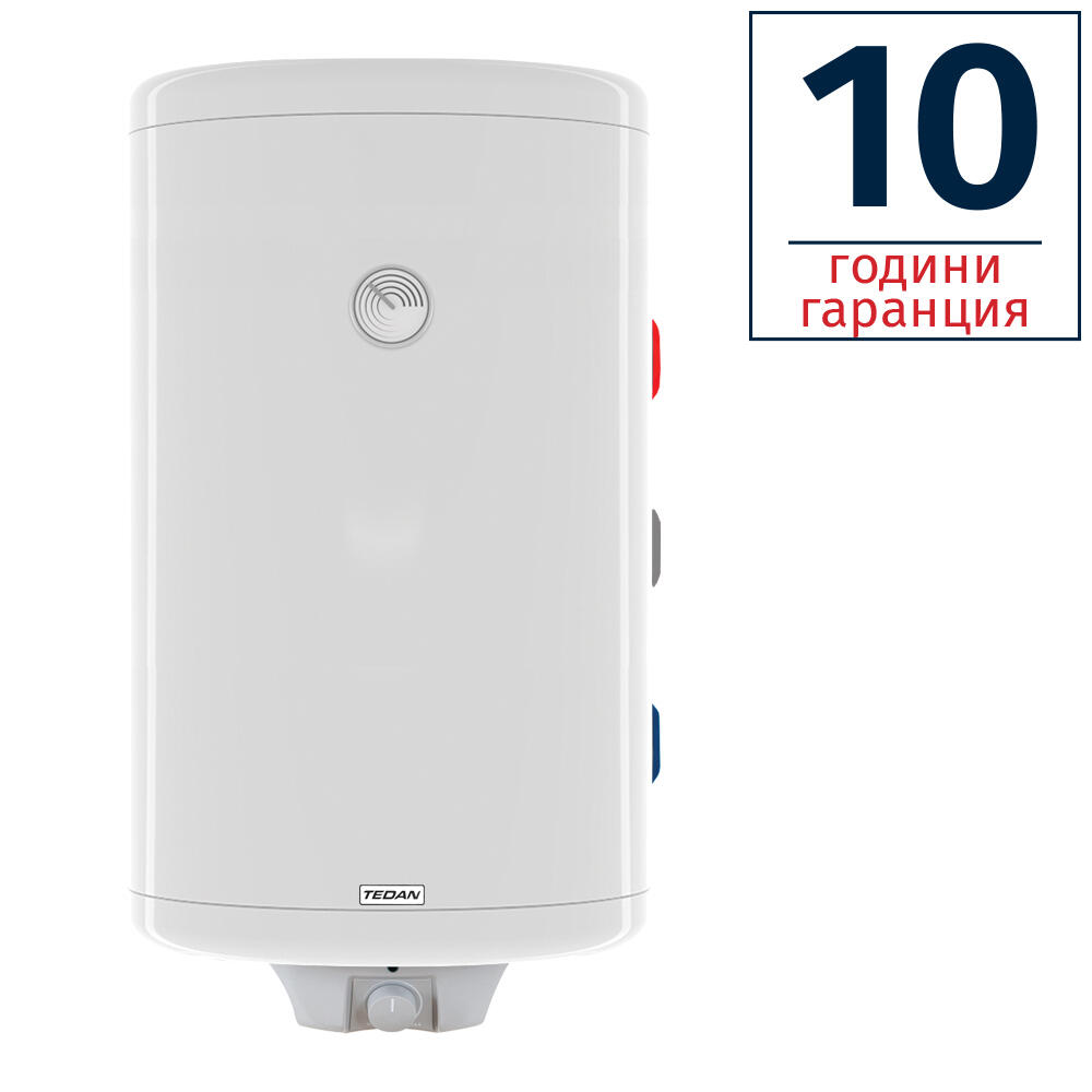 new-120-kd-3510.jpg Електрически комбиниран бойлер TEDAN Combi Plus INOX 120 литра, вертикален, неръждаем, една серпентина, изводи отдясно, извод за термосонда, 3 kW - Image 1