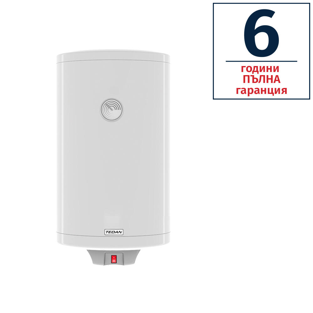 new-50-6-4823.jpg Електрически бойлер Tedan, Classic 50л, 3kW, вертикален - Image 1