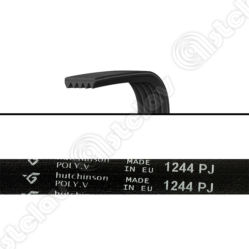 1-belt-j5-1244-poly-v-washing-machine-whirlpool.jpg Ремък за пералня 1244мм J5 гумен /116LG34 - Image 1