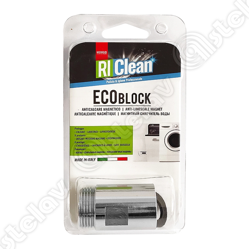 1-ecoblock-riclean-anticalcalcare-magnetico.jpg Магнитен Омекотител, Mondo, RI Clean, ECOblock ,3/4 ,м-ж ,23лт/мин. - Image 1
