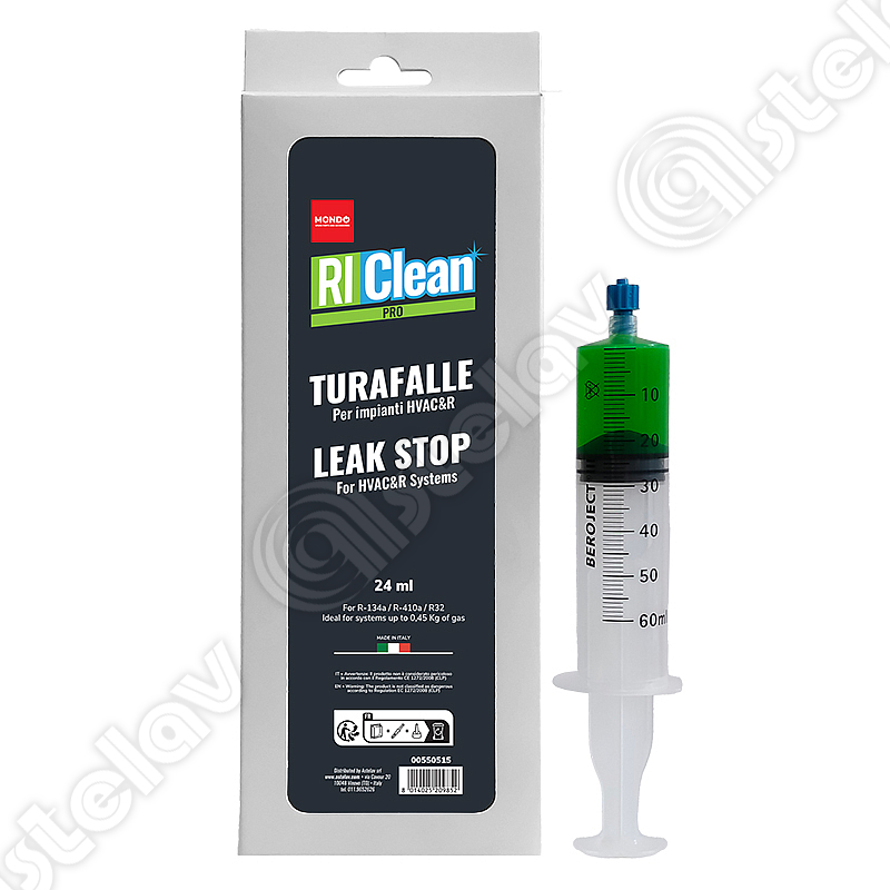1-leakstop-24ml-original-freezer-riclean.jpg Добавка за спиране на течове на фреон LEAKSTOP 24ML ORIGINAL FREEZER RICLEAN - Image 1