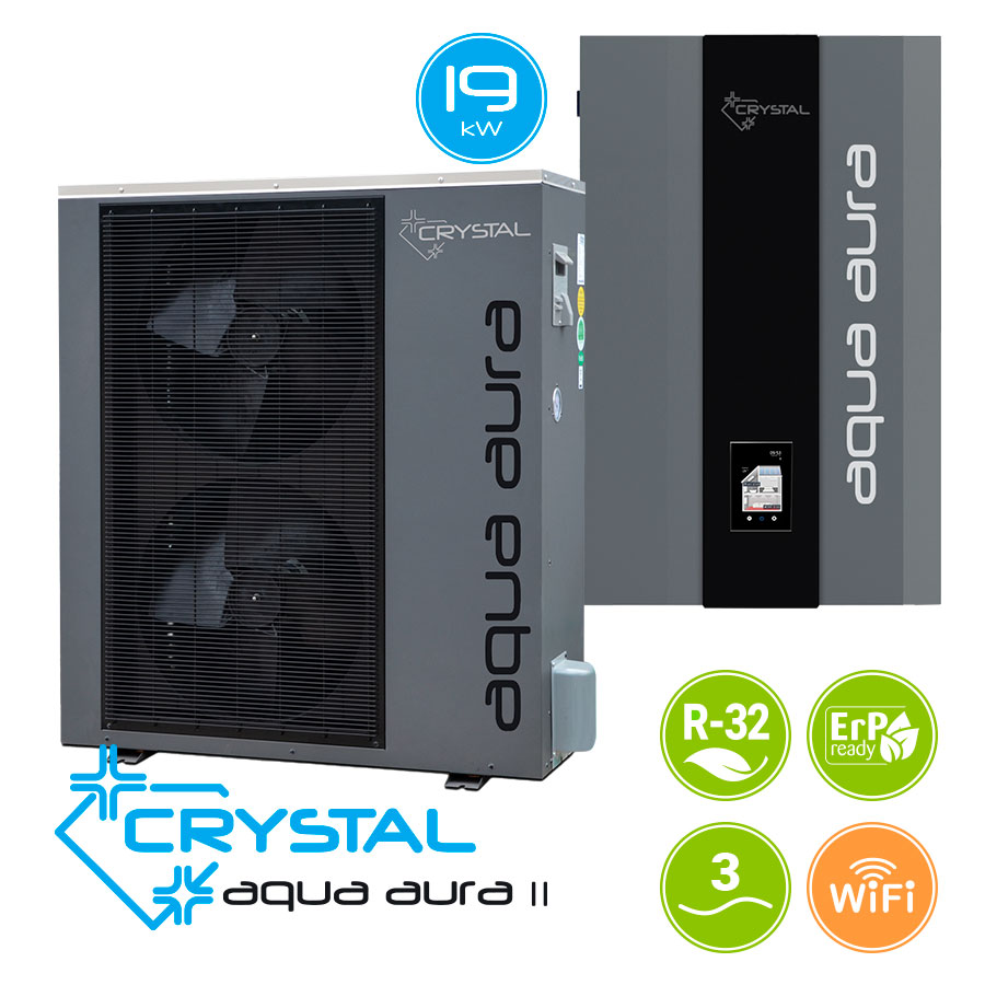 150720266a57308c61930.jpeg Инверторна термопомпа въздух-вода Crystal Aqua Aura II 19S, трифазна - Image 1